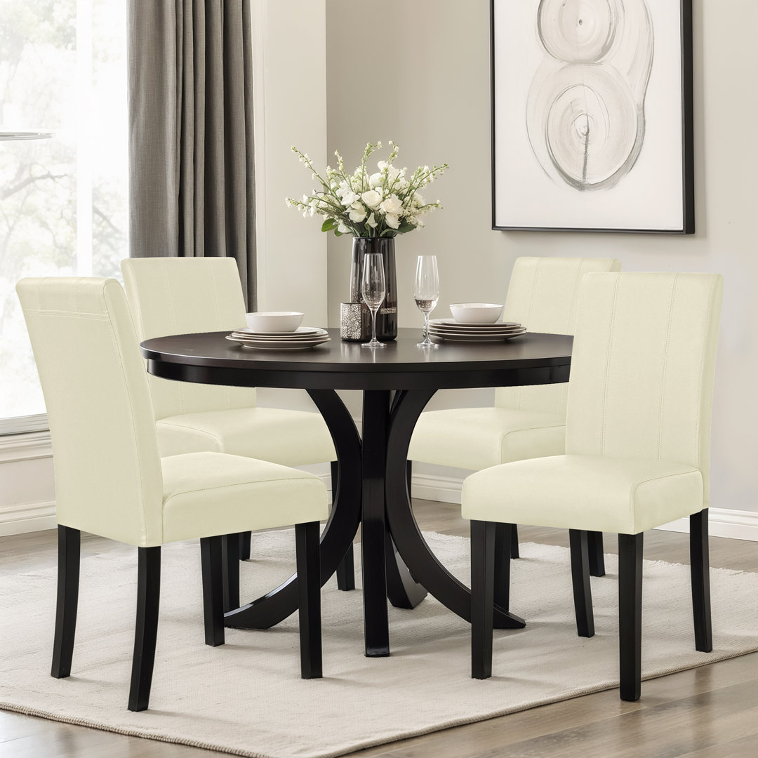 Modern Faux Leather Waterproof Upholstered Dining Chair